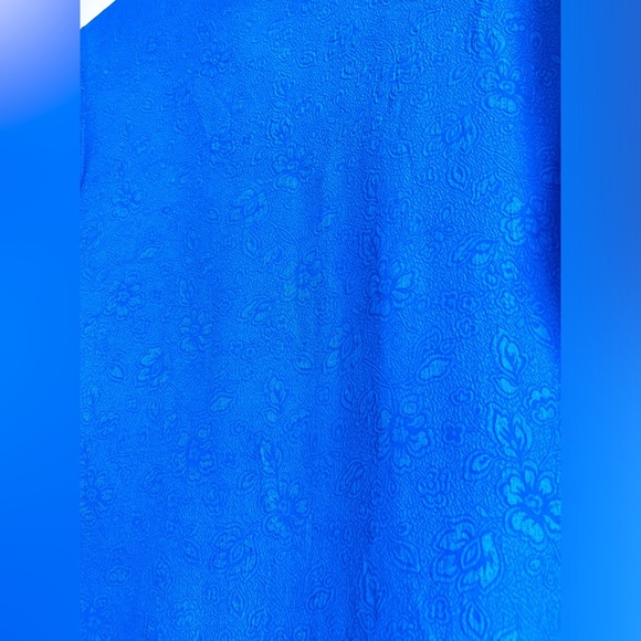 80s Vintage Northern Traditions Womens Blue 100% Silk Floral Flowy Top Small - Picture 3 of 10